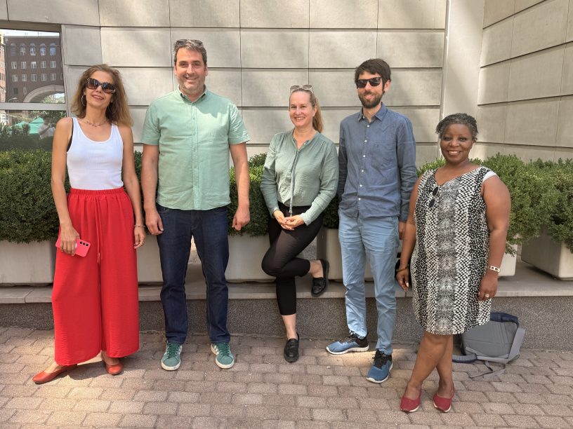 Éva Tajnafői, Peter Benedek, Emese John, Dr André Biederbeck and Dr Prue Goredema